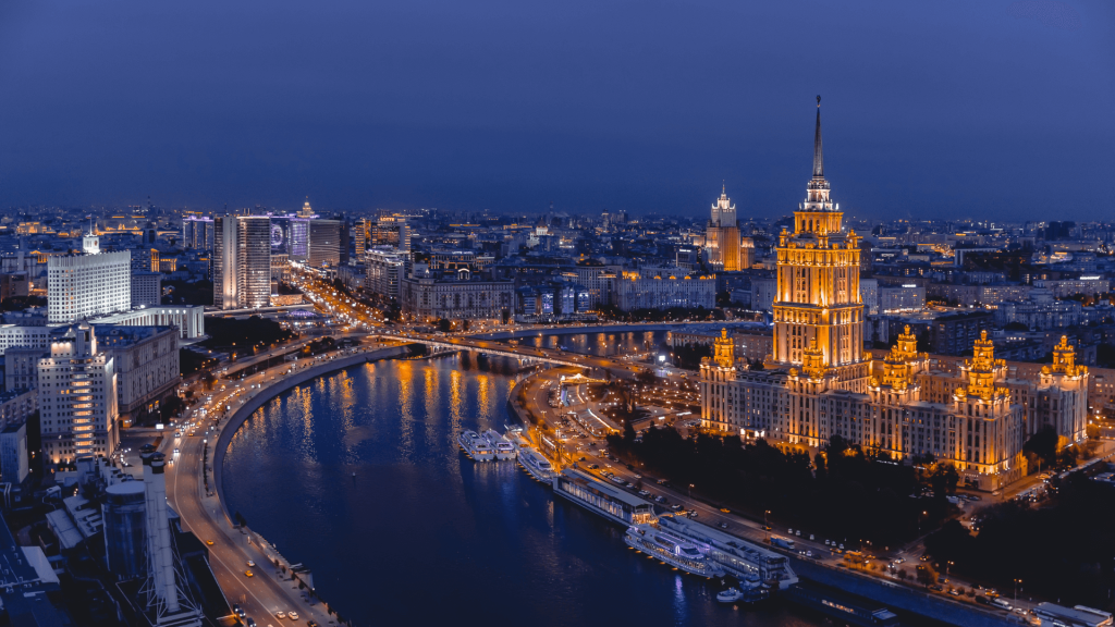 Aerial View Casino Hotel at night